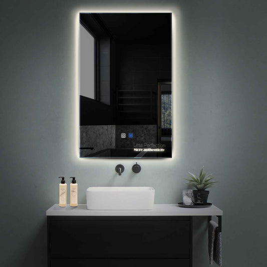 Vertical LED Mirror | Touch Buttons | Anti-Fog Function | Neutral White Light - Reyze Motivated Series Model 7