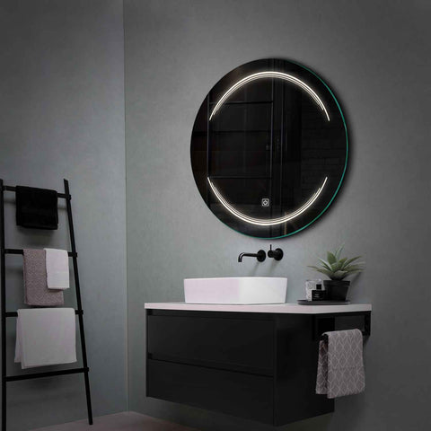 Round LED Mirror | Touch Button | Neutral White Light - Reyze Salono Series Model 7