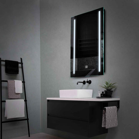 Vertical LED Mirror | Touch Button | Cool White Light - Reyze Salono Series Model 5