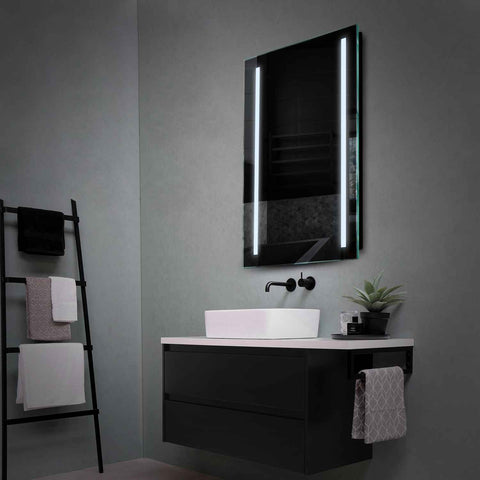 Vertical LED Mirror | Wall Switch Control | Cool White Light - Reyze Salono Series Model 5