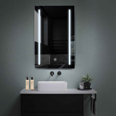 Vertical LED Mirror | Touch Button | Cool White Light - Reyze Salono Series Model 5