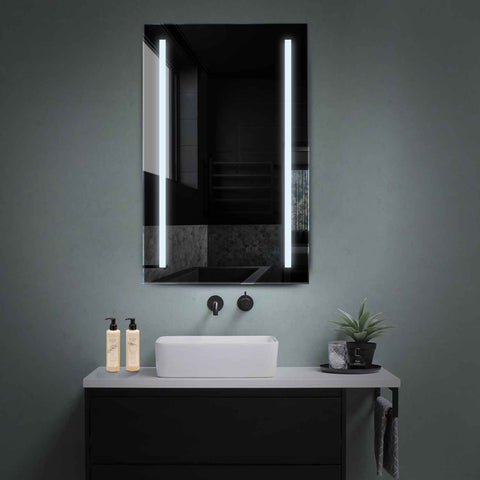 Vertical LED Mirror | Wall Switch Control | Cool White Light - Reyze Salono Series Model 5