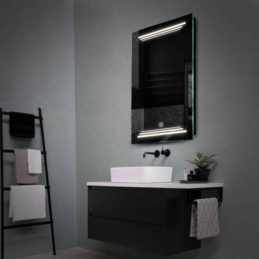 Vertical LED Mirror | Touch Button | Neutral White Light - Reyze Salono Series Model 7