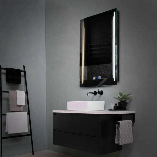 Vertical LED Mirror | Touch Buttons | Anti-Fog Function | Adjustable Color Temperature - Reyze Salono Series Model 8