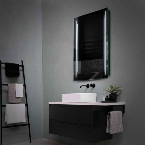 Vertical LED Mirror | Wall Switch Control | Cool White Light - Reyze Salono Series Model 8