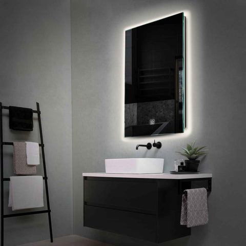Vertical LED Mirror | Touch Button | Neutral White Light - Reyze Ambient Series Model 1