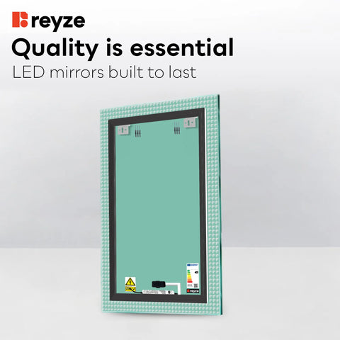 Vertical LED Mirror | Touch Button | Cool White Light - Reyze Official Series Model 6
